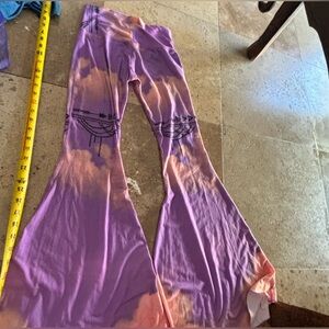 Teeki Purple and Pink Flare Pants